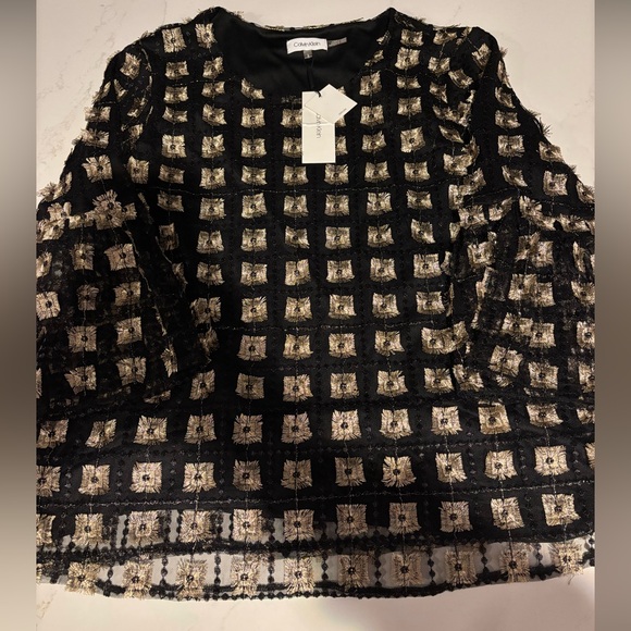 NWT Calvin Klein Blouse size L - Picture 5 of 5